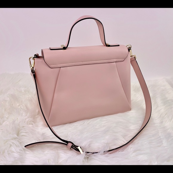 Kate Spade Structured Light Pink Bag Gold Accents - Picture 3 of 8